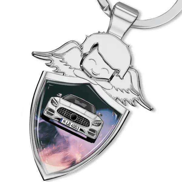 AMG GT Schlüsselanhänger Schutzengel mit Auto !
