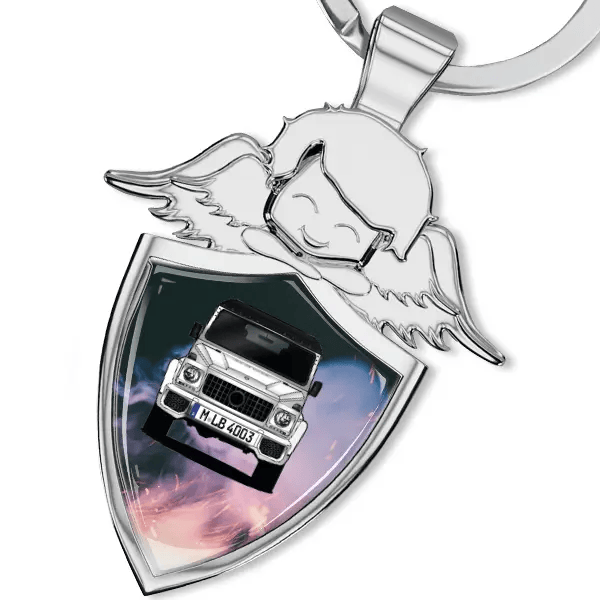 Puch G-Klasse 230 GE Schlüsselanhänger Schutzengel mit Auto !