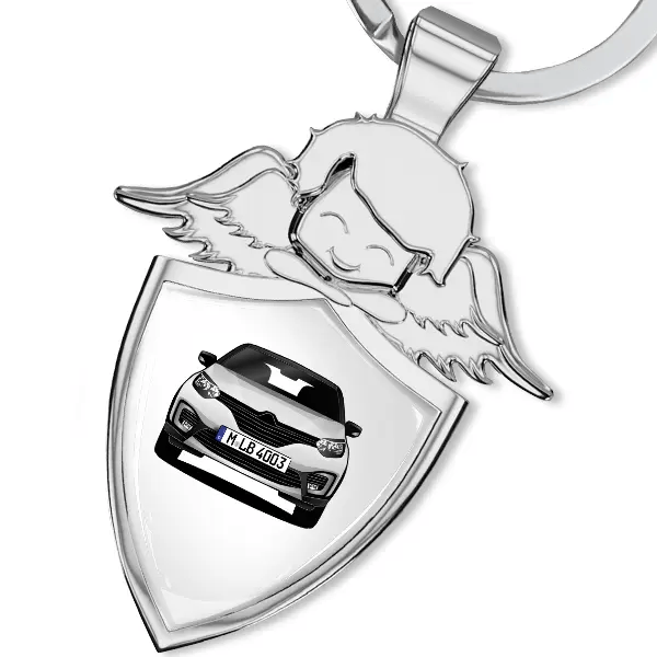 Captur Schlüsselanhänger Schutzengel mit Auto !