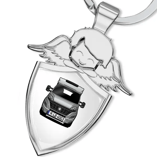 600 Schlüsselanhänger Schutzengel mit Wohnwagen !