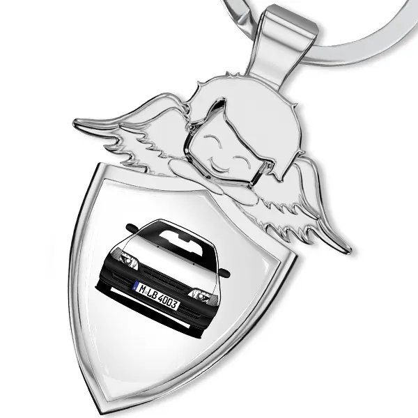 Caldina Schlüsselanhänger Schutzengel mit Auto !