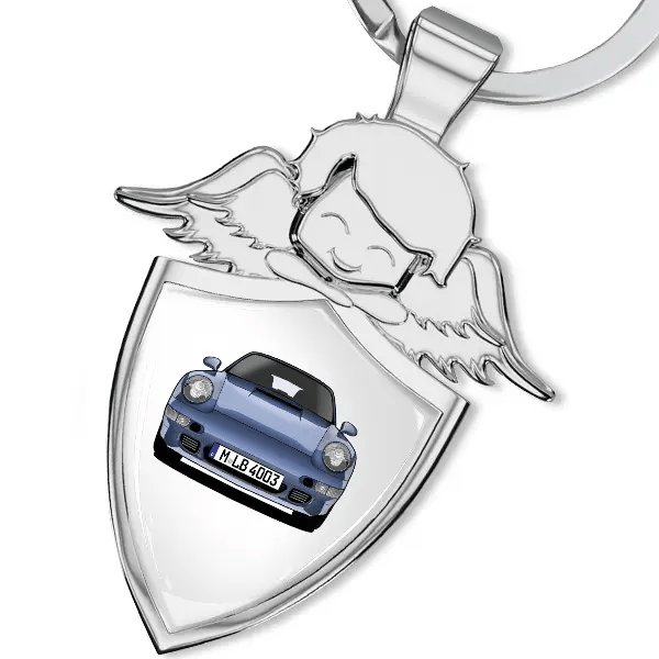 993 Coupe Schlüsselanhänger Schutzengel mit Auto !