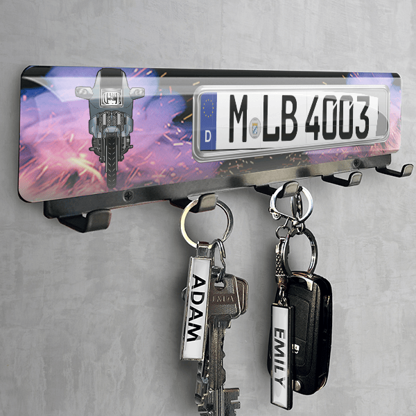 K 100 RS Schlüsselbrett personalisiert mit deinem Motorrad u. Kennzeichen!