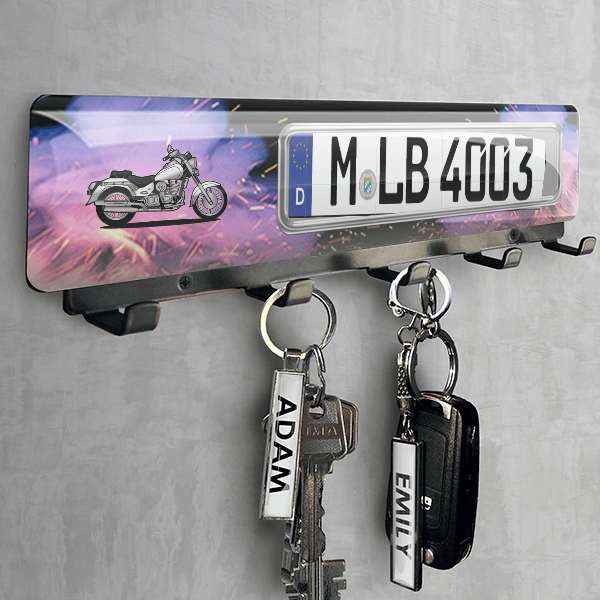 VL125 Daystar Schlüsselbrett personalisiert mit deinem Motorrad u. Kennzeichen!