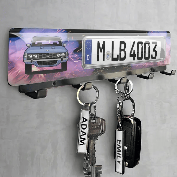 3500S Schlüsselbrett personalisiert mit deinem Auto u. Kennzeichen!