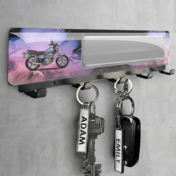 GN 125 Schlüsselbrett personalisiert mit deinem Motorrad u. Kennzeichen!