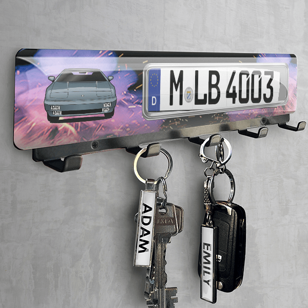 Esprit Coupe Schlüsselbrett personalisiert mit deinem Auto u. Kennzeichen!