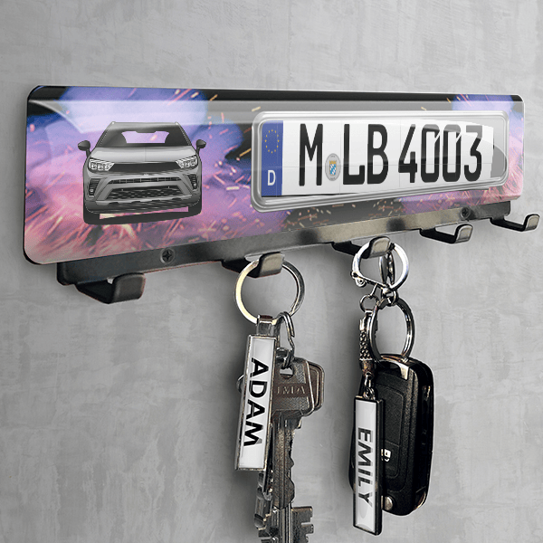 Crossland Schlüsselbrett personalisiert mit deinem Auto u. Kennzeichen!
