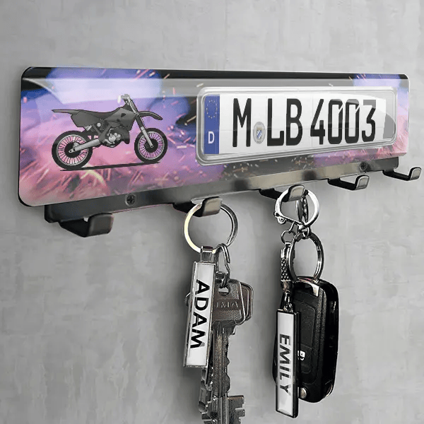 YZ125 Schlüsselbrett personalisiert mit deinem Motorrad u. Kennzeichen!