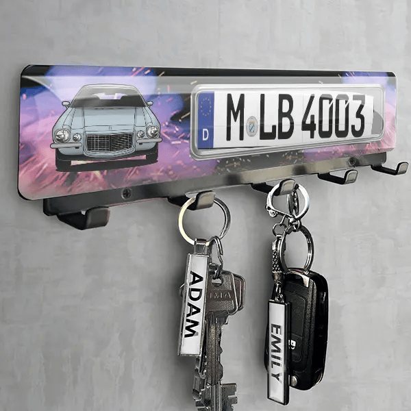 Camaro Coupe Schlüsselbrett personalisiert mit deinem Auto u. Kennzeichen!