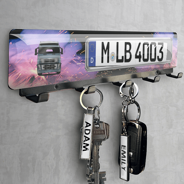 FH16 Schlüsselbrett personalisiert mit deinem LKW u. Kennzeichen!
