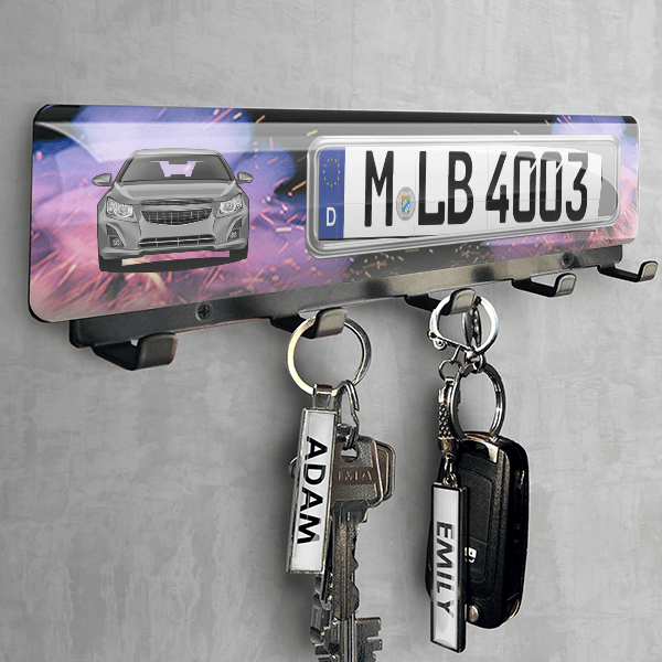 Cruze Combi Schlüsselbrett personalisiert mit deinem Auto u. Kennzeichen!