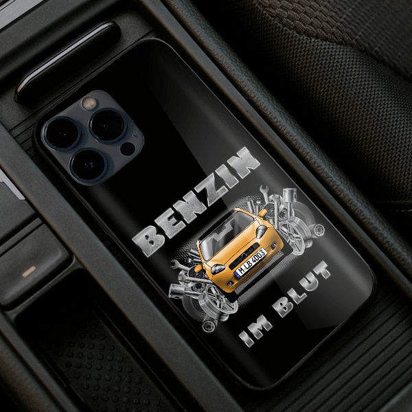 Grande Punto Handyhülle Iphone 13, 11, 14 usw. mit deinem Auto u. Kennzeichen, Modelle im Sortiment!