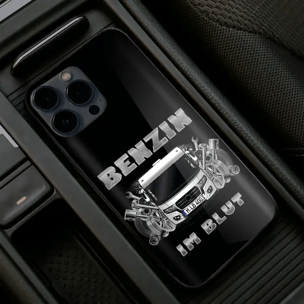 M96 Handyhülle Iphone 13, 11, 14 usw. mit deinem Wohnwagen u. Kennzeichen, Modelle im Sortiment!
