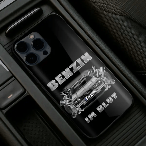 98 Holiday Coupe Handyhülle Iphone 13, 11, 14 usw. mit deinem Auto u. Kennzeichen, Modelle im Sortiment!