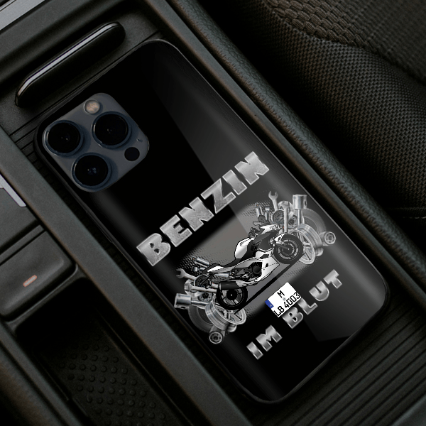 Ninja 400 Handyhülle Iphone 13, 11, 14 usw. mit deinem Motorrad u. Kennzeichen, Modelle im Sortiment!