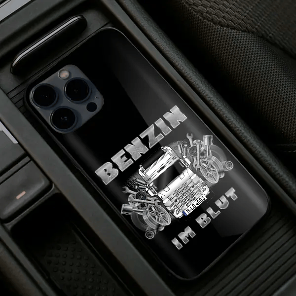 T-Reihe Handyhülle Iphone 13, 11, 14 usw. mit deinem LKW u. Kennzeichen, Modelle im Sortiment!