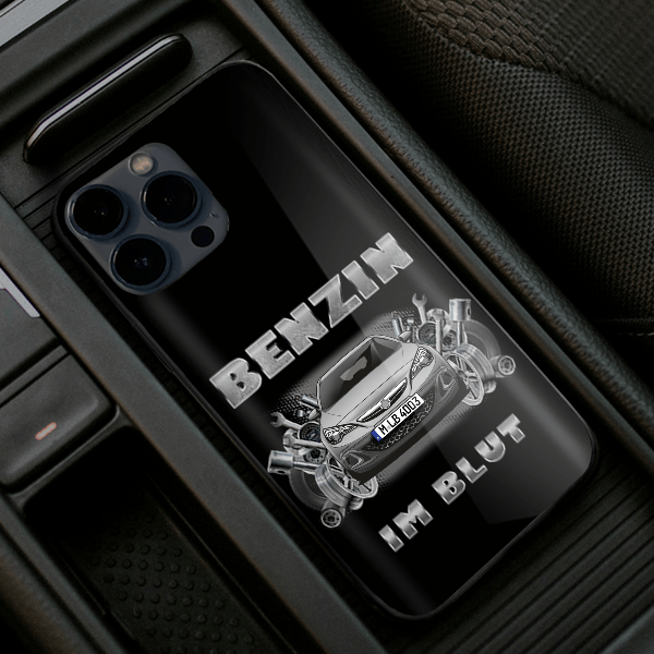 Astra Coupe Handyhülle Iphone 13, 11, 14 usw. mit deinem Auto u. Kennzeichen, Modelle im Sortiment!