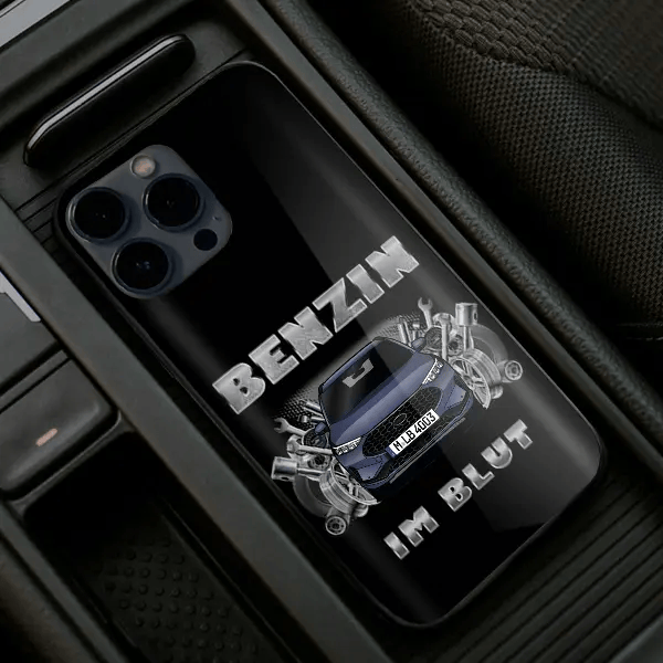 Kuga ST-Line Handyhülle Iphone 13, 11, 14 usw. mit deinem Auto u. Kennzeichen, Modelle im Sortiment!