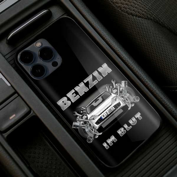 Laguna Coupe Handyhülle Iphone 13, 11, 14 usw. mit deinem Auto u. Kennzeichen, Modelle im Sortiment!