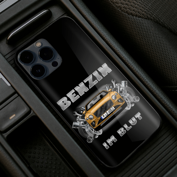 Continental GT Coupe Handyhülle Iphone 13, 11, 14 usw. mit deinem Auto u. Kennzeichen, Modelle im Sortiment!