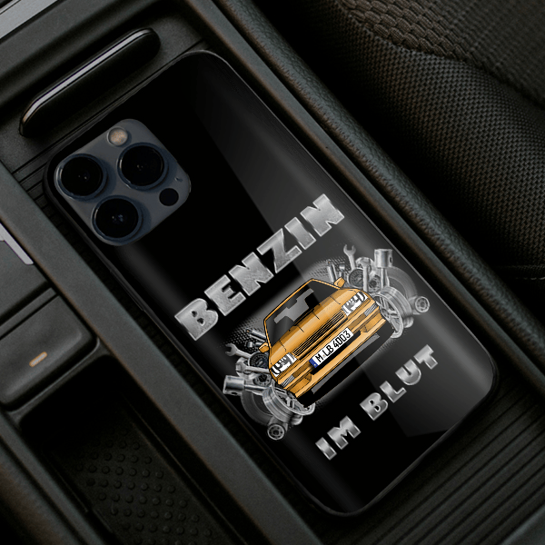 Bluebird Handyhülle Iphone 13, 11, 14 usw. mit deinem Auto u. Kennzeichen, Modelle im Sortiment!