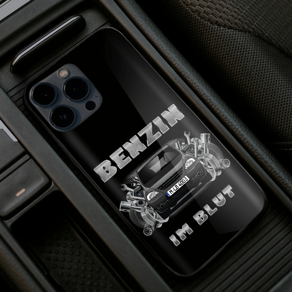 Fox Handyhülle Iphone 13, 11, 14 usw. mit deinem Auto u. Kennzeichen, Modelle im Sortiment!
