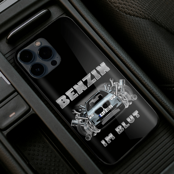 iX3 Handyhülle Iphone 13, 11, 14 usw. mit deinem Auto u. Kennzeichen, Modelle im Sortiment!