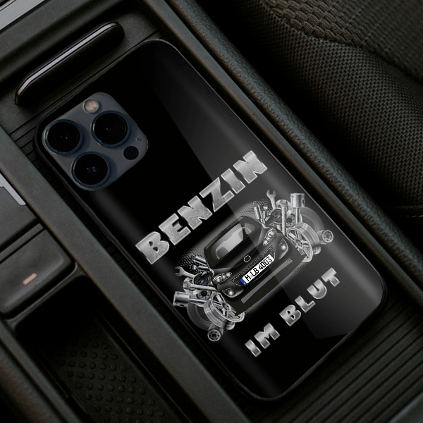2 Handyhülle Iphone 13, 11, 14 usw. mit deinem Auto u. Kennzeichen, Modelle im Sortiment!