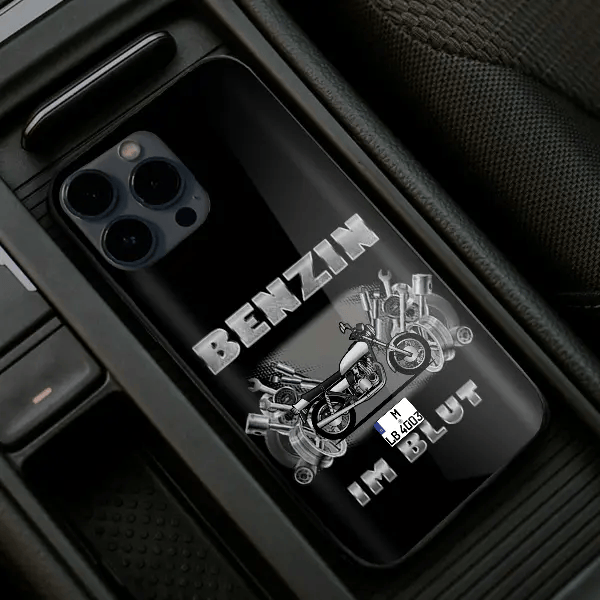 GS 750 Handyhülle Iphone 13, 11, 14 usw. mit deinem Motorrad u. Kennzeichen, Modelle im Sortiment!