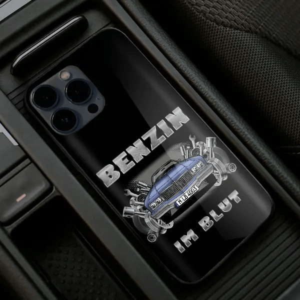 Caprice Cabriolet Handyhülle Iphone 13, 11, 14 usw. mit deinem Auto u. Kennzeichen, Modelle im Sortiment!