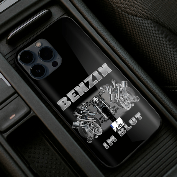 Softail Handyhülle Iphone 13, 11, 14 usw. mit deinem Motorrad u. Kennzeichen, Modelle im Sortiment!