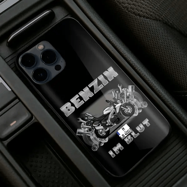 Tuono V4 Handyhülle Iphone 13, 11, 14 usw. mit deinem Motorrad u. Kennzeichen, Modelle im Sortiment!