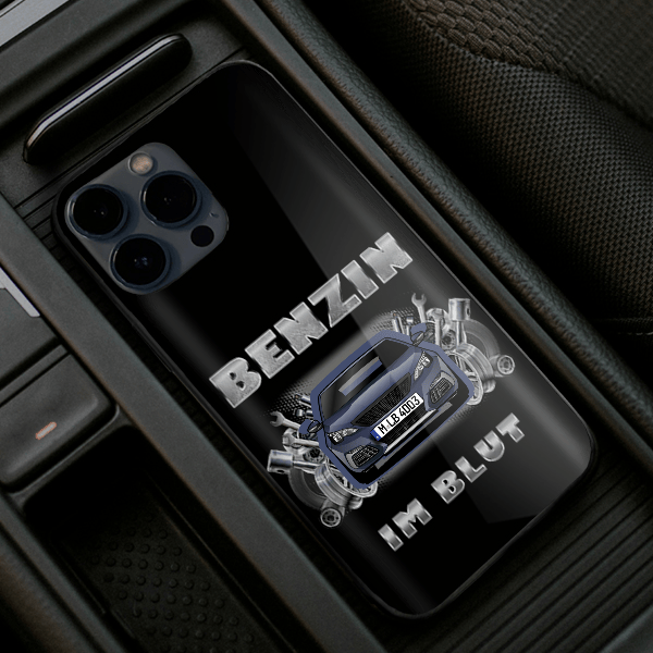 308 GTi Handyhülle Iphone 13, 11, 14 usw. mit deinem Auto u. Kennzeichen, Modelle im Sortiment!