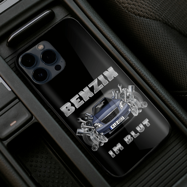 Crown Handyhülle Iphone 13, 11, 14 usw. mit deinem Auto u. Kennzeichen, Modelle im Sortiment!