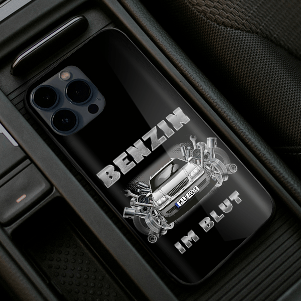 Bora Limousine Handyhülle Iphone 13, 11, 14 usw. mit deinem Auto u. Kennzeichen, Modelle im Sortiment!