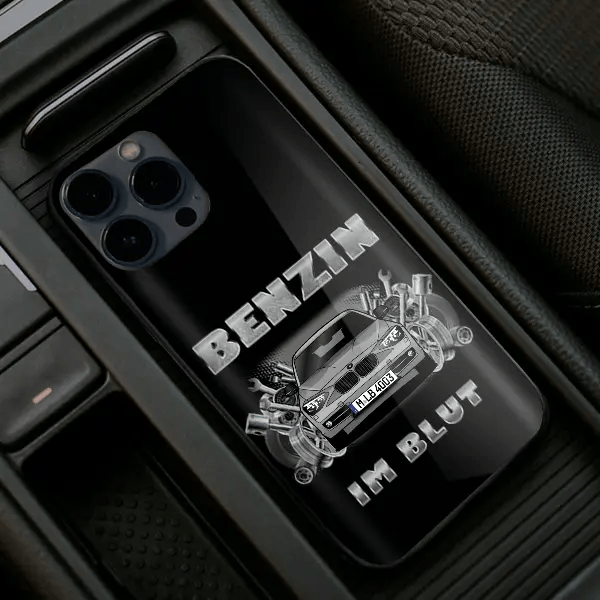 1er Reihe Hatchback (F21) Handyhülle Iphone 13, 11, 14 usw. mit deinem Auto u. Kennzeichen, Modelle im Sortiment!