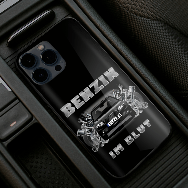 RS4 Limousine Handyhülle Iphone 13, 11, 14 usw. mit deinem Auto u. Kennzeichen, Modelle im Sortiment!