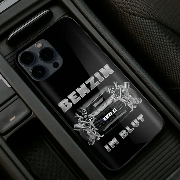 Tavascan Handyhülle Iphone 13, 11, 14 usw. mit deinem Auto u. Kennzeichen, Modelle im Sortiment!