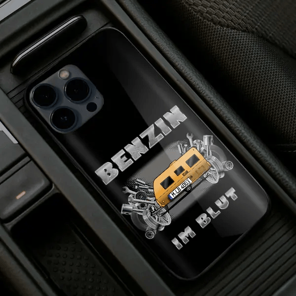 420 Handyhülle Iphone 13, 11, 14 usw. mit deinem Wohnwagen u. Kennzeichen, Modelle im Sortiment!