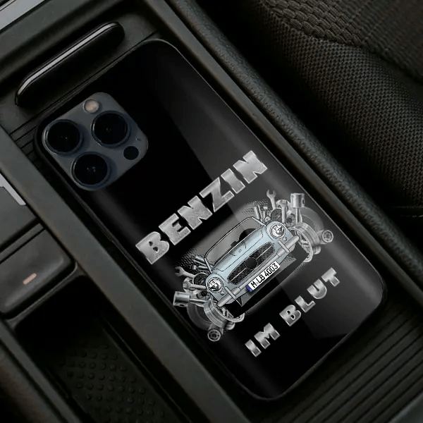 190 SL Handyhülle Iphone 13, 11, 14 usw. mit deinem Auto u. Kennzeichen, Modelle im Sortiment!
