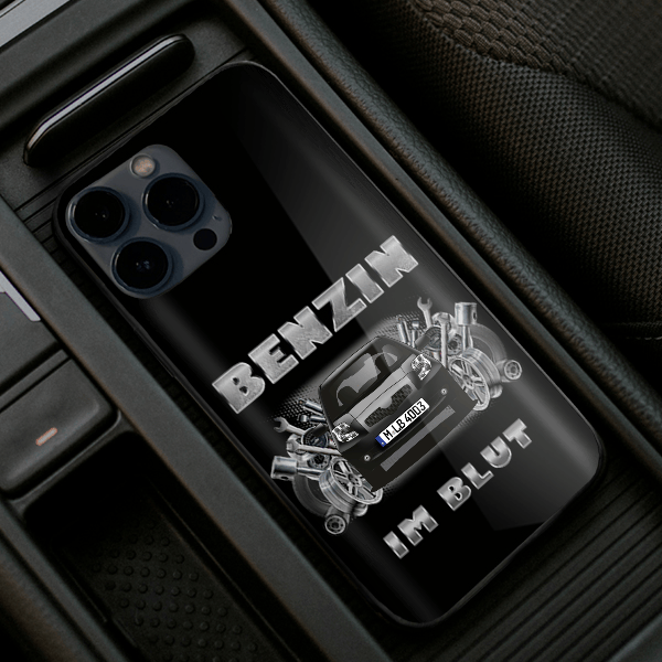 Yaris (3-Türer) Handyhülle Iphone 13, 11, 14 usw. mit deinem Auto u. Kennzeichen, Modelle im Sortiment!