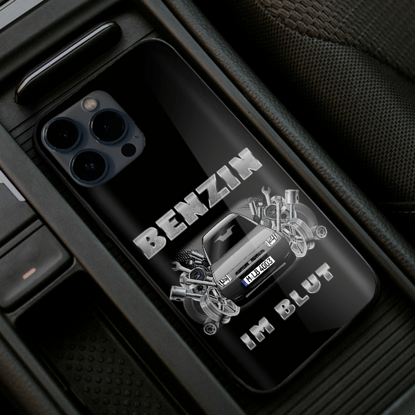 Jumpy Handyhülle Iphone 13, 11, 14 usw. mit deinem Auto u. Kennzeichen, Modelle im Sortiment!