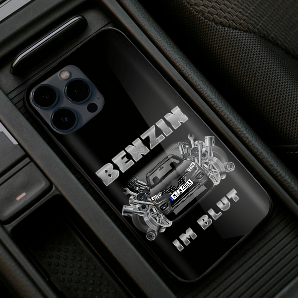 Koleos Handyhülle Iphone 13, 11, 14 usw. mit deinem Auto u. Kennzeichen, Modelle im Sortiment!