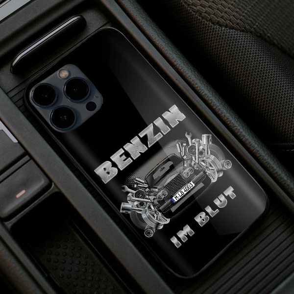 Corniche Coupe Handyhülle Iphone 13, 11, 14 usw. mit deinem Auto u. Kennzeichen, Modelle im Sortiment!