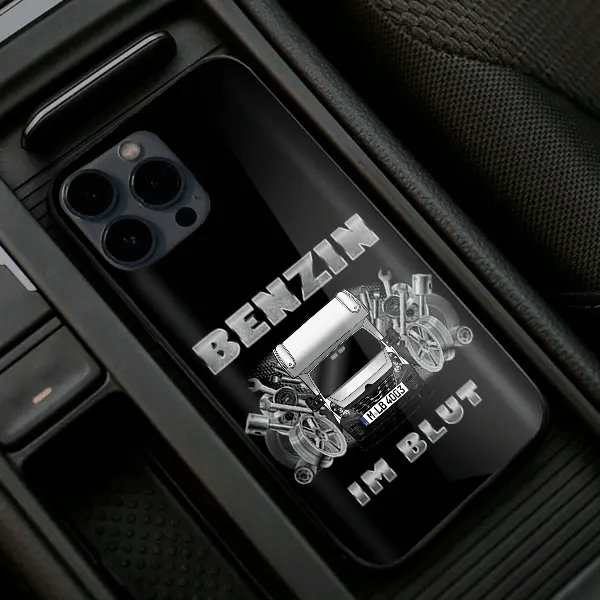 683 Handyhülle Iphone 13, 11, 14 usw. mit deinem Wohnwagen u. Kennzeichen, Modelle im Sortiment!