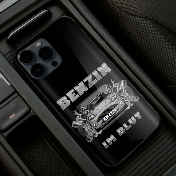 Vanquish Coupe Handyhülle Iphone 13, 11, 14 usw. mit deinem Auto u. Kennzeichen, Modelle im Sortiment!