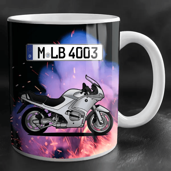 R 1150 RS Tasse personalisiert mit Wunsch - Motorrad u. Kennzeichen!