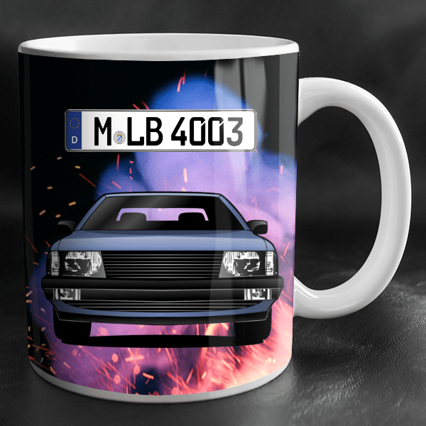 100 Avant Tasse personalisiert mit Wunsch - Auto u. Kennzeichen!