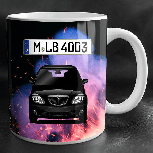 Musa Tasse personalisiert mit Wunsch - Auto u. Kennzeichen!
